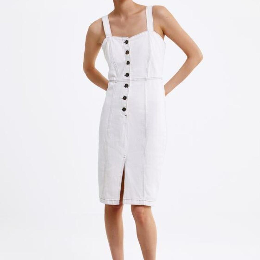 Zara Denim Midi Dress